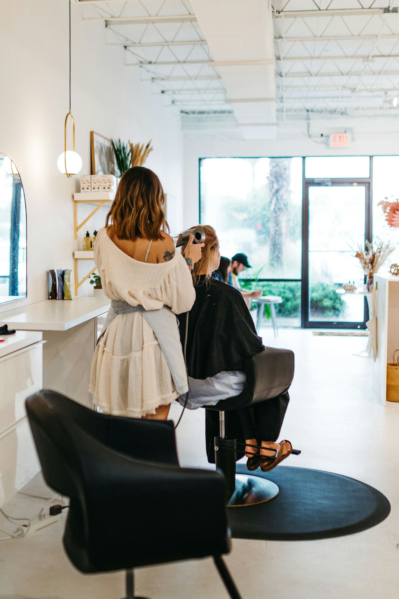 A finished blow-dry
